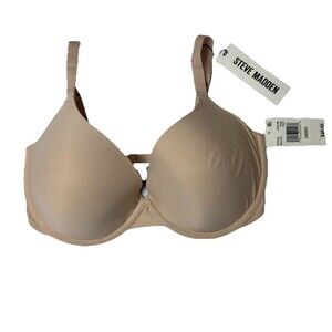 Steve Madden Nude T-Shirt Bra 34DDD Lightly Padded Underwire